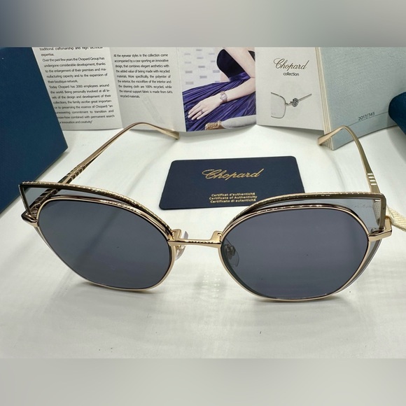 New! 👑CHOPARD ICE CUBE Sunglasses SCHF74 300F, Authentic - Picture 8 of 16